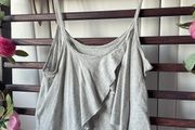 cami grey open back Hollister top size large