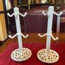 Kitchen Craft Traditional style cast iron  cream mug tree stand . Height is 35.5 cm. 2 available .Pricing them individually and can sell individually Image 5