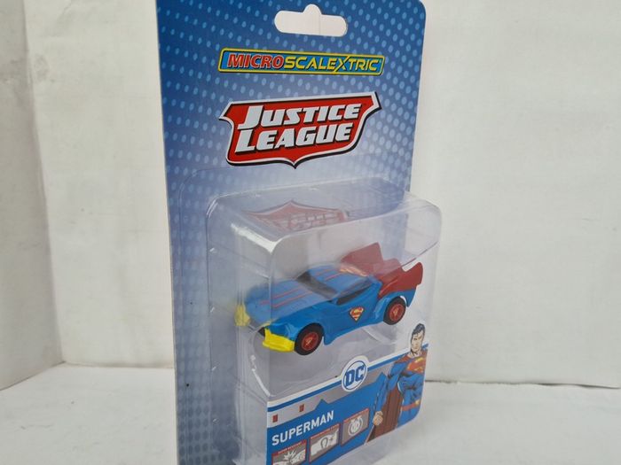 Micro Scalextric Car, New, Superman Solo Car ( Justice League G2167 )