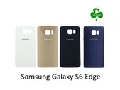 For Samsung Galaxy S6 Edge 925  Back Battery Cover Glass Replacement Gold / Black / White / Blue