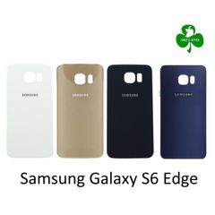 For Samsung Galaxy S6 Edge 925  Back Battery Cover Glass Replacement Gold / Black / White / Blue