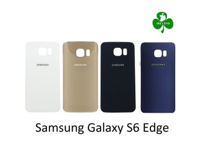 For Samsung Galaxy S6 Edge 925  Back Battery Cover Glass Replacement Gold / Black / White / Blue