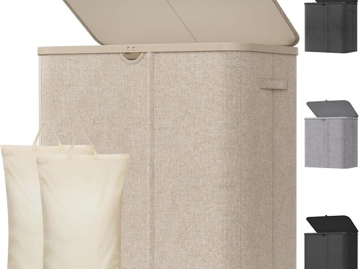 Lifewit 145L Double Laundry Basket with Lid Foldable and Handles - Brand New