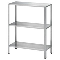 IKEA HYLLIS Galvanised Shelving Unit - 60 x 27 x 74 cm