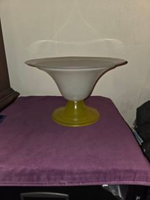 Vintage large glass bowl