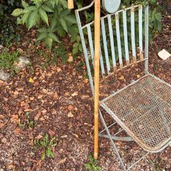 Bamboo horse measuring walking stick