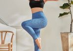 Blue gym leggings