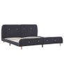 Bed Frame Dark Grey Fabric 150x200 cm Image 6