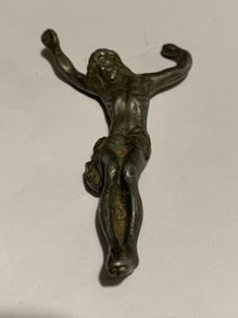 Antique Cast Metal Jesus Christ