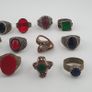Heritage Antique Jewellery Lot 15 Mixed Brass Statement Rings Image 5