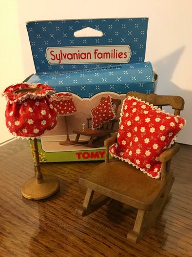 Vintage Rocking Chair and Standard Lamp
