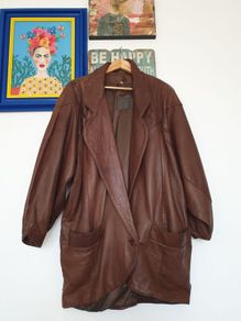 Leather Coat Size Uk 14
