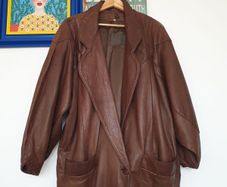 Leather Coat Size Uk 14