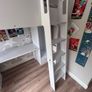 Kids bunk bed/ loft bed with wardrobe and desk Image 4