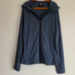 Medium, Mens Gym+Coffee Athleisure Hooded Zip Jacket with Zip Pockets