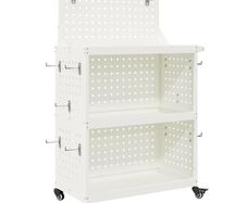 Tool Trolley White 65 x 35 x 111 cm Cold-rolled Steel