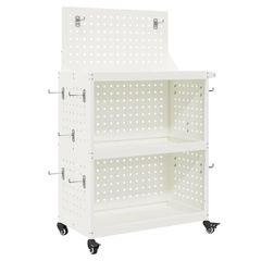 Tool Trolley White 65 x 35 x 111 cm Cold-rolled Steel