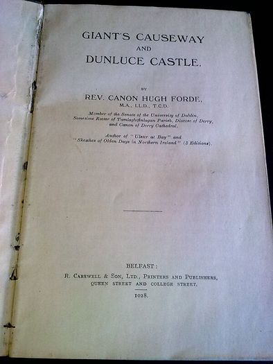 Bound pamphlets Dunluce Castle Pillar Stones Monuments St. Patrick Ireland Irish
