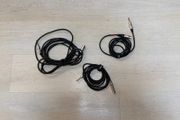 Three XLR to Jack instrument cables