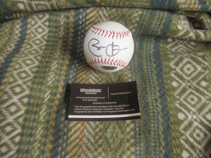 Signed Barack Obama baseball