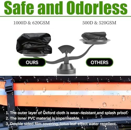 Car Roof Bag,21 Cubic Feet Large Roofing Cargo Carrier Bags Waterproof Soft Rooftop Luggage Storage Box for Any Cars With/Without Roof Rack/Rails/Bars