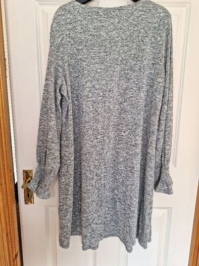 Wallis Long Sleeve Grey Dress - 16