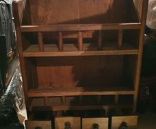 Mexican pine wall unit.