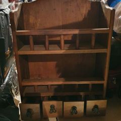 Mexican pine wall unit.