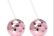 New TOPBATHY 2 Pieces Disco Ball Cups with Straws,