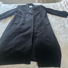H&M Black Oversized Coat Medium BNWT