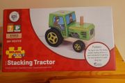 New:  Bigjigs wooden Stacking Tractor