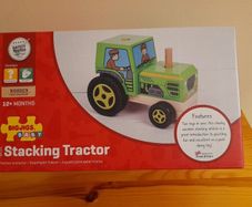 New:  Bigjigs wooden Stacking Tractor
