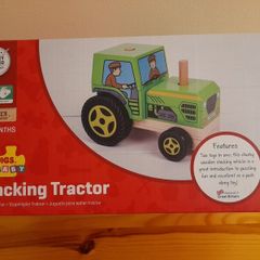 New:  Bigjigs wooden Stacking Tractor