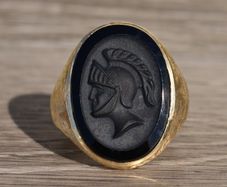 roman soldier centurion onyx ring stone wanted