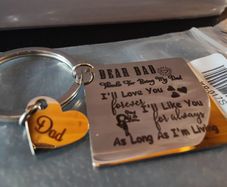 Beautiful Father's Day Gift keyring (ideal gift)