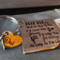 Beautiful Father's Day Gift keyring (ideal gift)