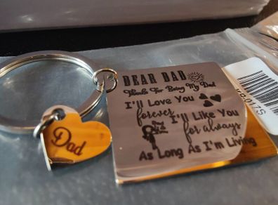 Beautiful Father's Day Gift keyring (ideal gift)