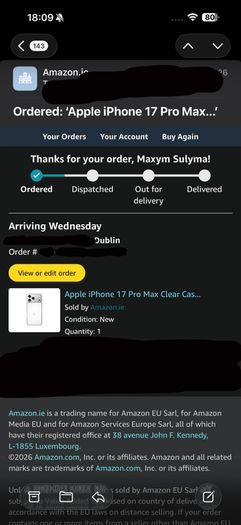 Official Apple Clear Case - iPhone 17 Pro Max - MagSafe + Camera Control