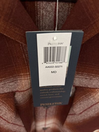 Two Pendleton Wool Board Shirts - labels attached never worn