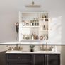 Bathroom Wall Cabinet with Mirror, Anti-Fog Mirror Storage Cupboard Organiser Unit with 3 Color Adjustable LED Light Hair Dryer Holder for Bathroom Home Image 8