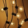 FREE EXPRESS SHIPPING Outdoor String Lights LED Mains Powered G40 Globe Festoon Lights 100FT with 50+2 Bulbs, Waterproof Indoor Outdoor Garden Lights for Bistro, Terrace, Patio, Outside, Wedding, WarmWhite 2700K Image 2