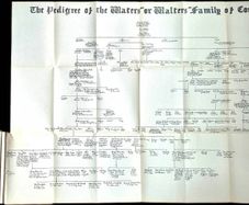 1939 Signed First Edition. The Waters Family of Cork, Dr. Eaton W. Waters. Irish Genealogy, Cork, Walters, Family History, Privately Printed, Association Copy, Antiquarian, Pedigree Chart, Anglo-Irish, Conna, Munster, Guy & Co Cork city, Monograph.