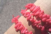 3 x Natural Blood Orange Coral Bracelets