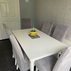 Ikea Rosentorp extendable Table &; 6 chairs