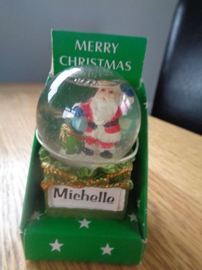 Miniature Personalised Christmas Snow Globe for Sale
