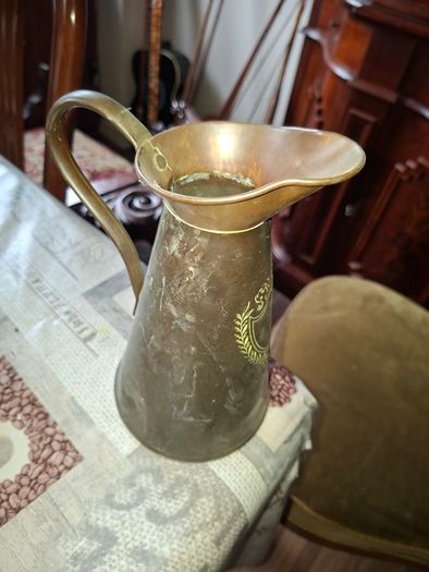 Large Antique Art Nouveau Copper Jug, late 19th to early 20th century, Postage Available or Collection
