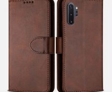 leather Galaxy Note 10 Plus Case Wallet