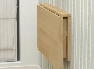 Wall mounted folding table