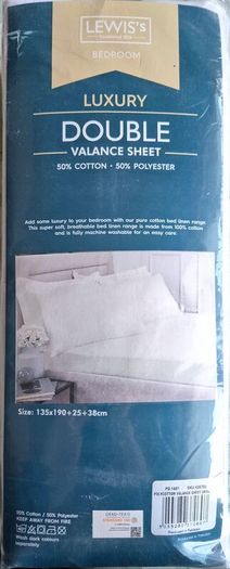 Double bed valance sheet