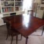 mahogany drop leaf table and chairs Image 5